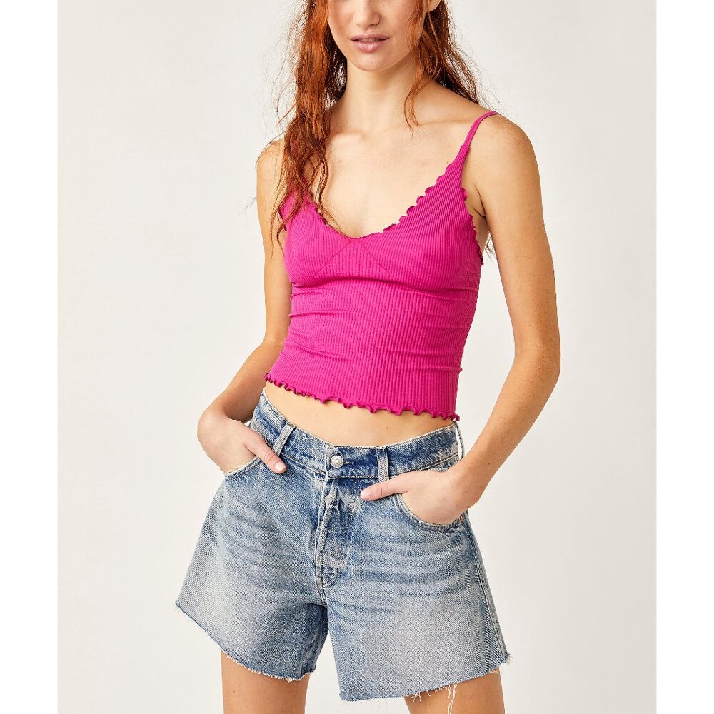 FREE PEOPLE Easy To Love Seamless Cami / Dragonfruit